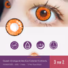 Orange Shimmer Anime Cosplay Contact Lenses - thumbnail 3