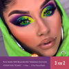 Pure Green With Black Border Halloween Contacts - thumbnail 2