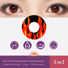 Rock Lee Flaming Fire Eye Colored Contacts - thumbnail 3