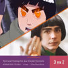 Rock Lee Flaming Fire Eye Colored Contacts - thumbnail 2