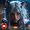Red Cat Eye Contacts - thumbnail 1