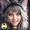 Yellow White Cat Eye Contacts - thumbnail 1