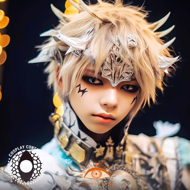 Black Mesh Cat Eye Contacts
