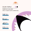 Purple White Cat Eye Contacts - thumbnail 3