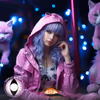 Purple White Cat Eye Contacts - thumbnail 1