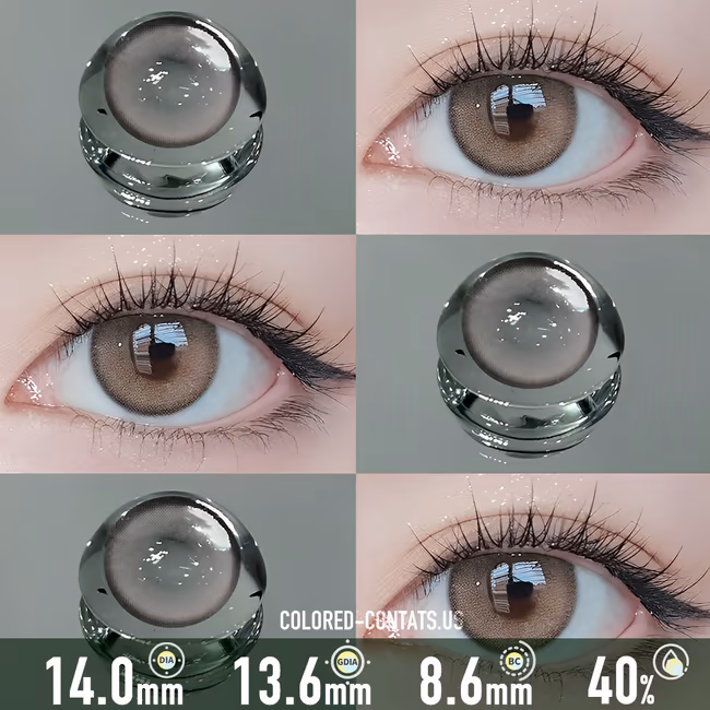 Crystal Peach Bloom Pink Contact Lenses