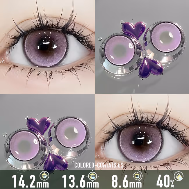 Dusk Mirage Purple Contact Lenses
