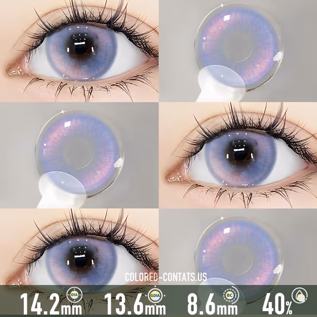 Dreamy Champagne Violet Contact Lenses