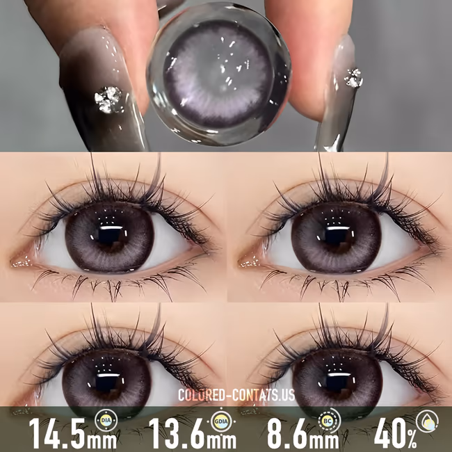 Cyber Neon Purple Contact Lenses