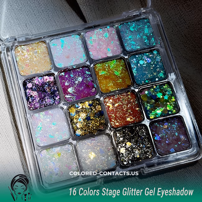 16 Colors Stage Glitter Gel Eyeshadow