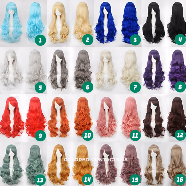 Long Wavy Cosplay Wig Collection – Luxury 80cm Length