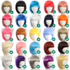 30cm BOBO Style Cosplay Wig Collection – 25 Colors - thumbnail 1