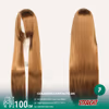 100cm Universal Straight Cosplay Wig – 18 Colors - thumbnail 2