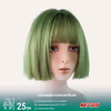 Mint Green Bob Wig with Straight Bangs - thumbnail 1