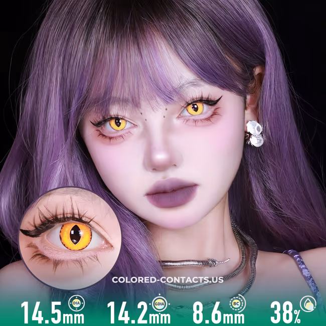 PredatorVision Amber Colored Contact Lenses