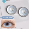 Crystal Blue Shimmer Daily Colored Contacts – 10 Lenses - thumbnail 2