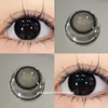Charcoal Black “Little Black Bean” Daily Colored Contacts – 10 Lenses - thumbnail 2