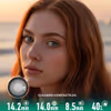 Charcoal Black “Little Black Bean” Daily Colored Contacts – 10 Lenses - thumbnail 1