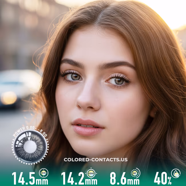 Midnight Frost Black Colored Contacts – Misty Mountain Edition – 10 Lenses