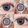 Enchanting Blue-Grey Circle Contact Lenses - thumbnail 2