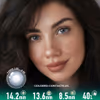 Enchanting Blue-Grey Circle Contact Lenses - thumbnail 1