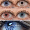 Cyan Spider Web Colored Contacts  | 4-Piece Set - thumbnail 3