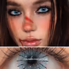 Cyan Spider Web Colored Contacts  | 4-Piece Set - thumbnail 2