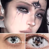 Lentes de Contacto de Color Blanco Multi-Eye Horror Contact Lenses | 4-Lens Pack - thumbnail 2