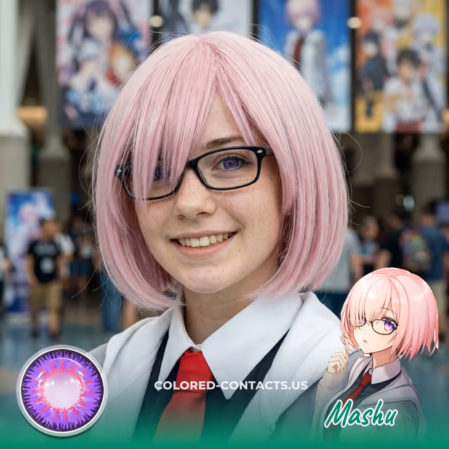 Mash Kyrielight Cosplay Contact Lenses