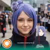 Orange Shimmer Anime Cosplay Contact Lenses - thumbnail 1