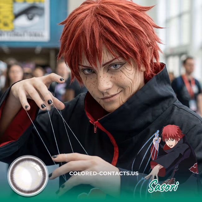 Steel Grey Anime Cosplay Contact Lenses