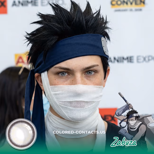 Slate Grey Anime Cosplay Contact Lenses