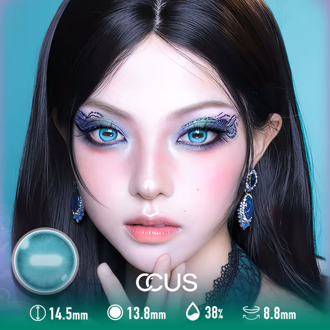 Teal Horizontal-Slit Goat Eye — Axial Stabilized Edition