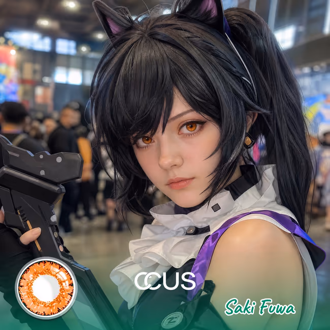 TOF : Saki Fuwa Cosplay Contact Lenses