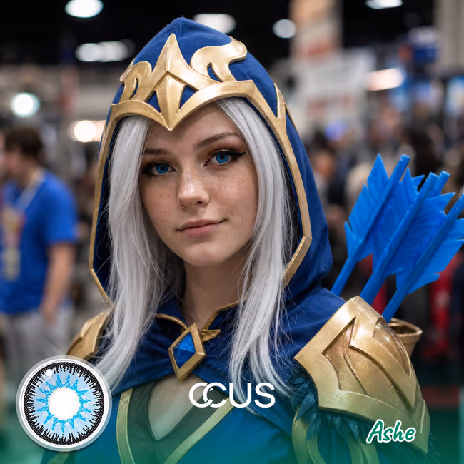 LOL Ashe Cosplay Contact Lenses
