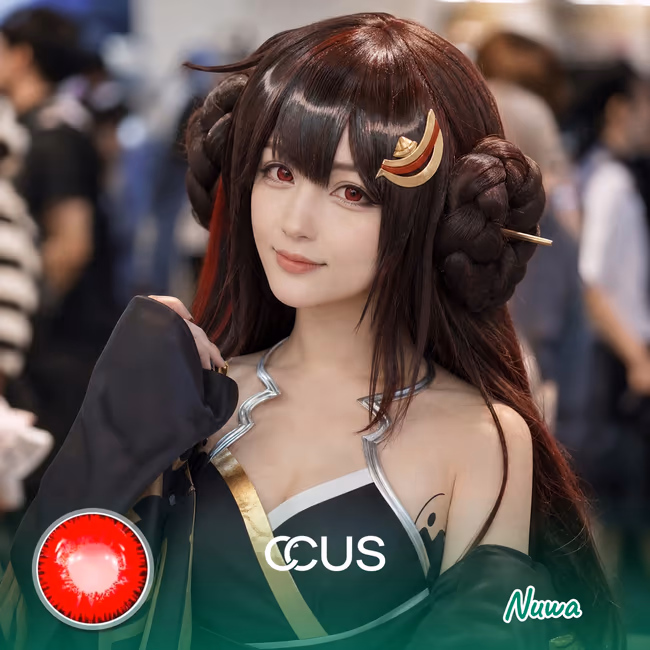 HI3rd: Nuwa Cosplay Red Contact Lenses