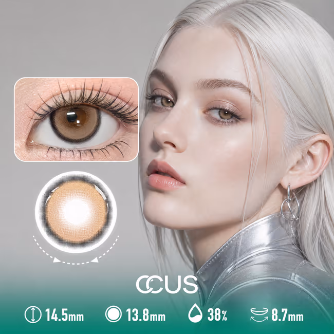Silk Almond Brown Contact Lenses