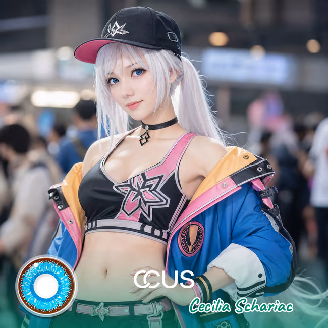 HG2 : Cecilia Schariac Cosplay Blue Contact Lenses