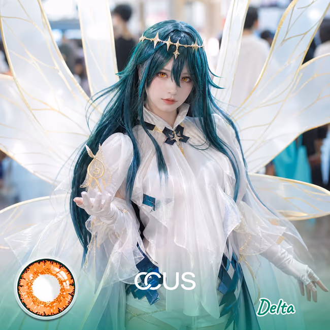 HG2 : Delta Cosplay Orange Contact Lenses