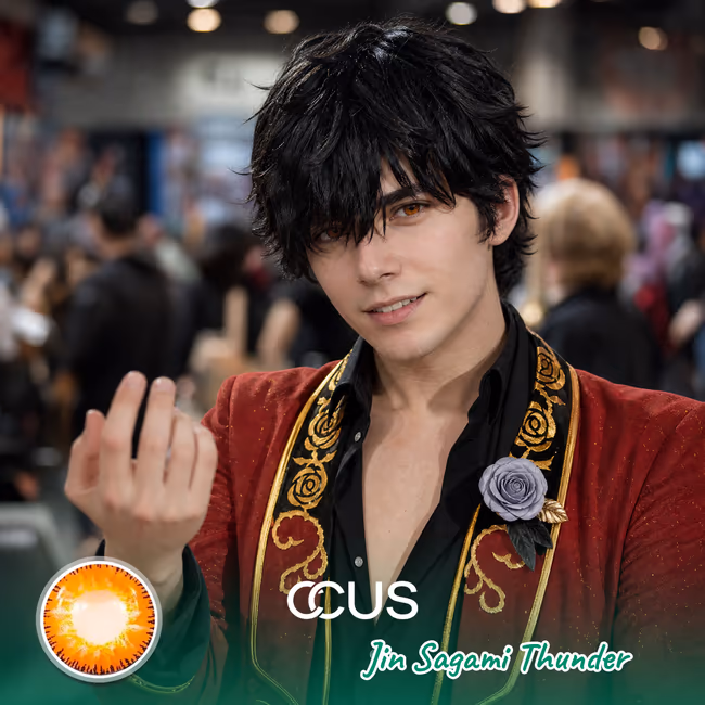 Jin Sagami Thunder Cosplay Contact Lenses