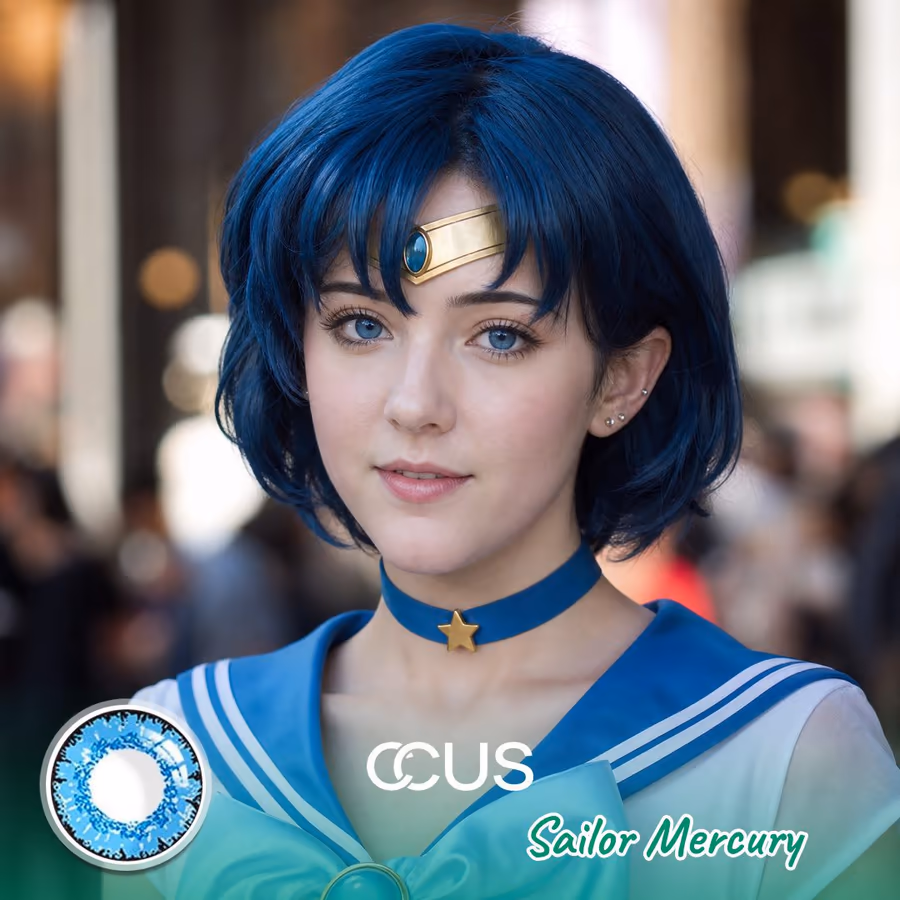 Sailor Mercury Cosplay Contact Lenses - image 1