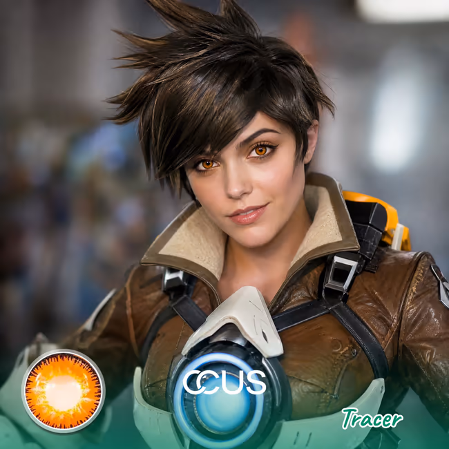 OW : Tracer Cosplay Contact Lenses