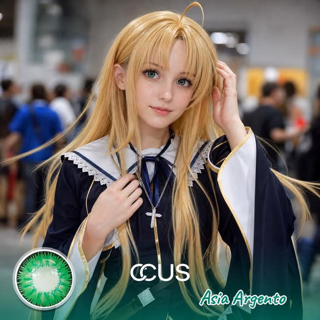 DxD: Asia Argento Cosplay Green Contact Lenses