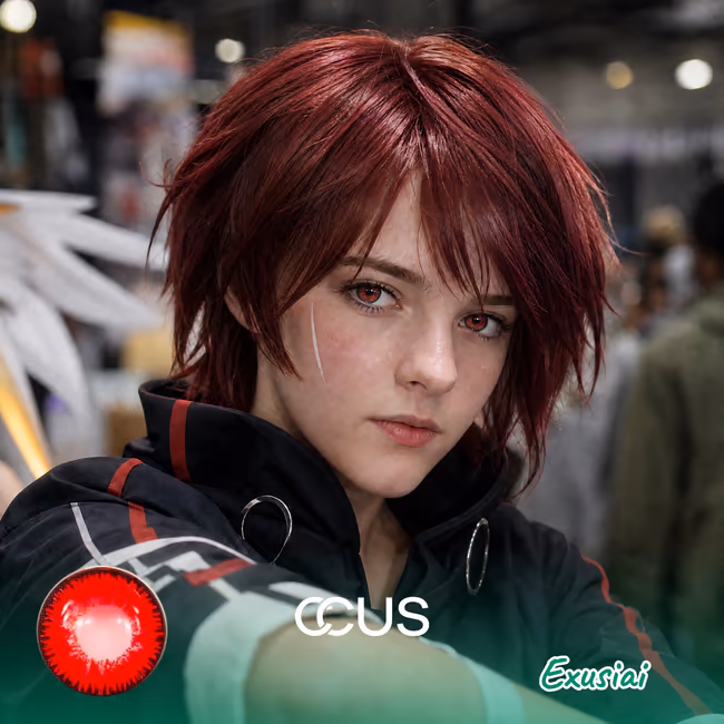 AK : Exusiai Cosplay Contact Lenses
