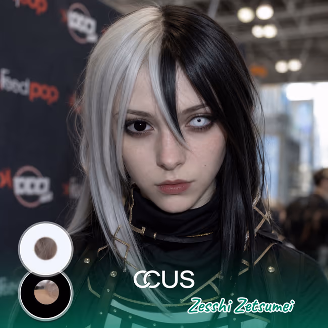 Zesshi Zetsumei Cosplay Heterochromia Contact Lenses
