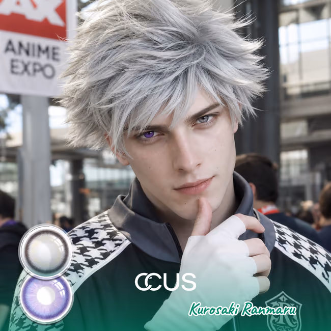 Kurosaki Ranmaru Cosplay Heterochromia Contact Lenses
