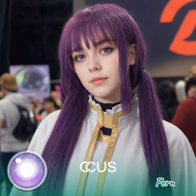 FL : Fern Cosplay Purple Contact Lenses