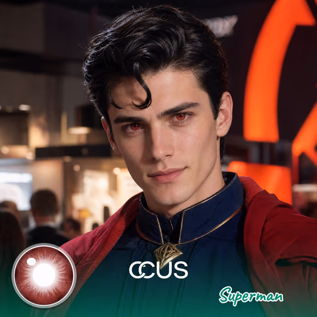 DC Superman Laser Eye Cosplay Contact Lenses