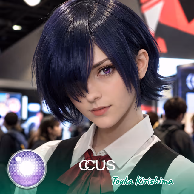 TG : Touka Kirishima Cosplay Purple Contact Lenses