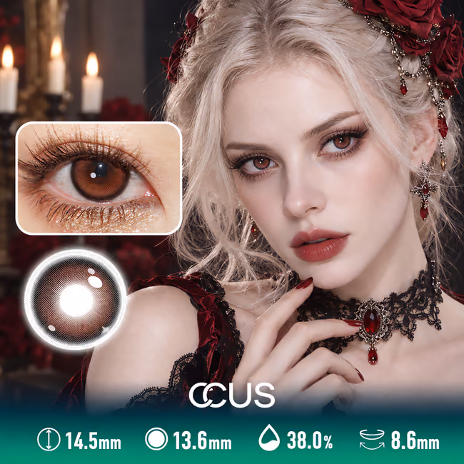 Nebula Red Contact Lenses